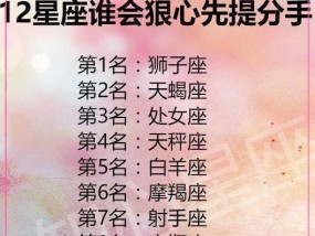 12星座男生出轨后挽回的可能性有多大？