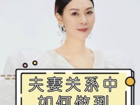 夫妻关系的经营与维护（以夫妻关系不好怎么办为例）
