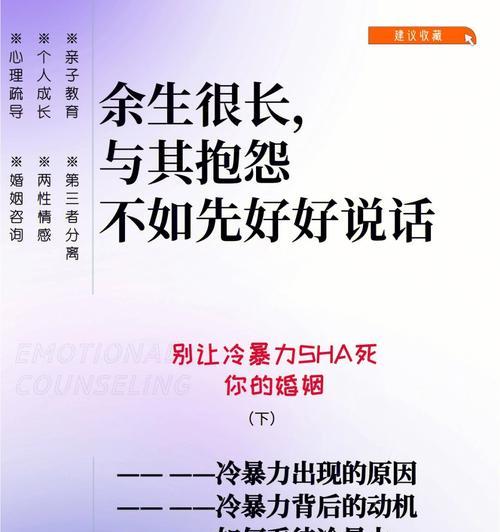 走出冷暴力婚姻幸福之路（化解冷暴力的7大有效方法）  第1张