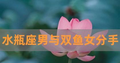 如何让水瓶男主动提出复合（有效应对分手后的情感危机）  第1张