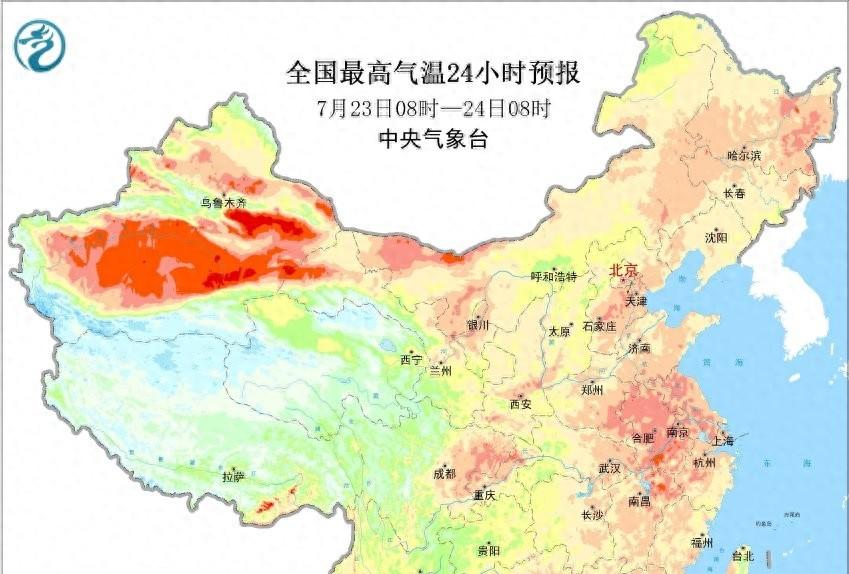 本轮降雨形势发生转变，中东部迎来高温，7号台风直逼华东沿海！  第1张