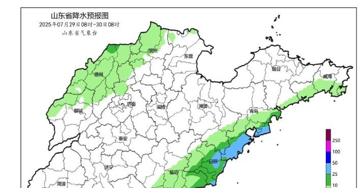山东省！明天7月28号，新一轮降雨中心已定，中雨大雨分布如下！  第6张