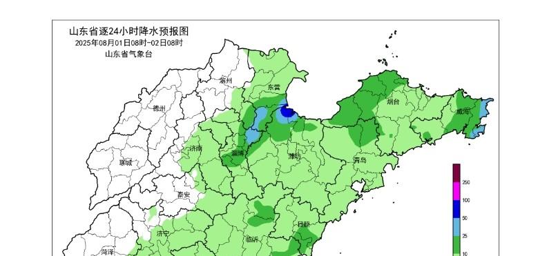 山东省！明天7月31号，新一轮降雨中心已定，大雨暴雨分布如下！  第6张