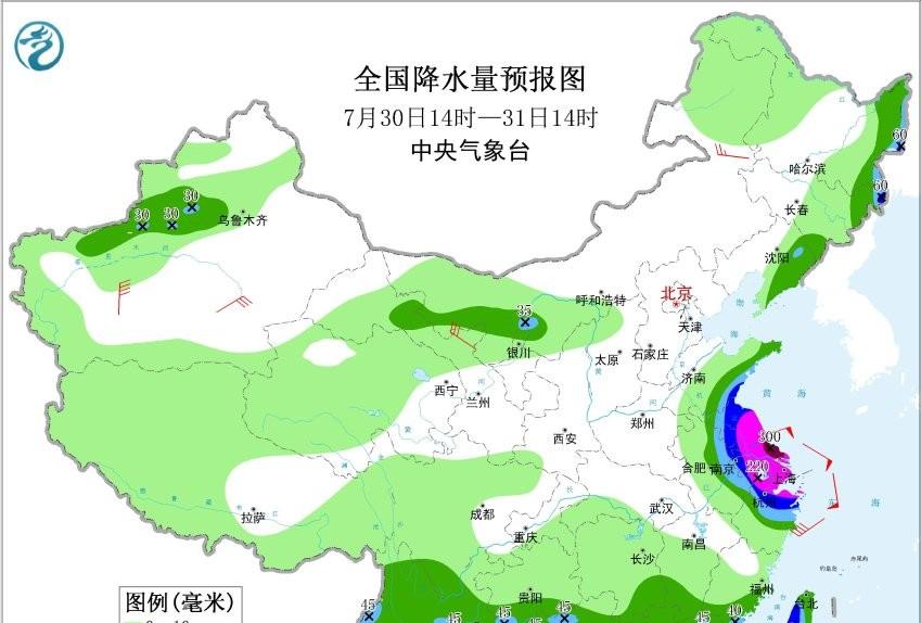 本轮强降雨中心已定，明日7月31号天气，大暴雨特大暴雨分布如下  第4张