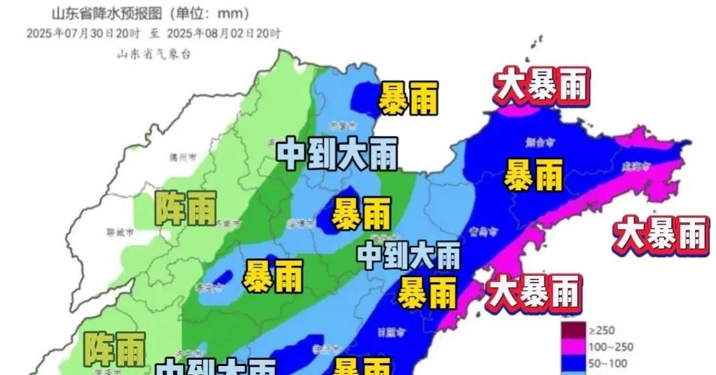 明日台风来袭！分析:山东多地将有大到暴雨，这场雨到底有多大？  第5张