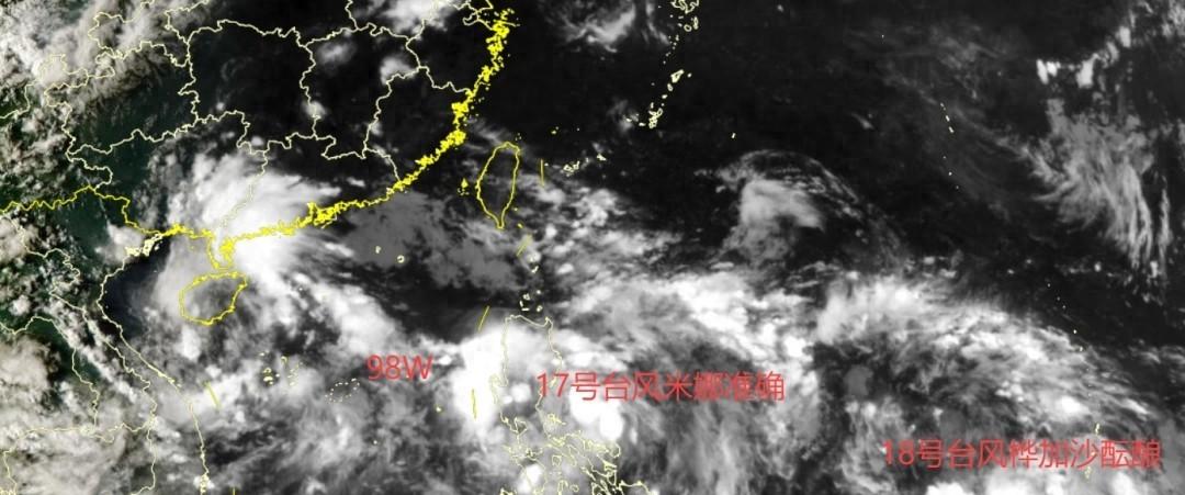 新一轮预警：10省大到暴雨，17、18号台风或将生成并登陆我国  第1张