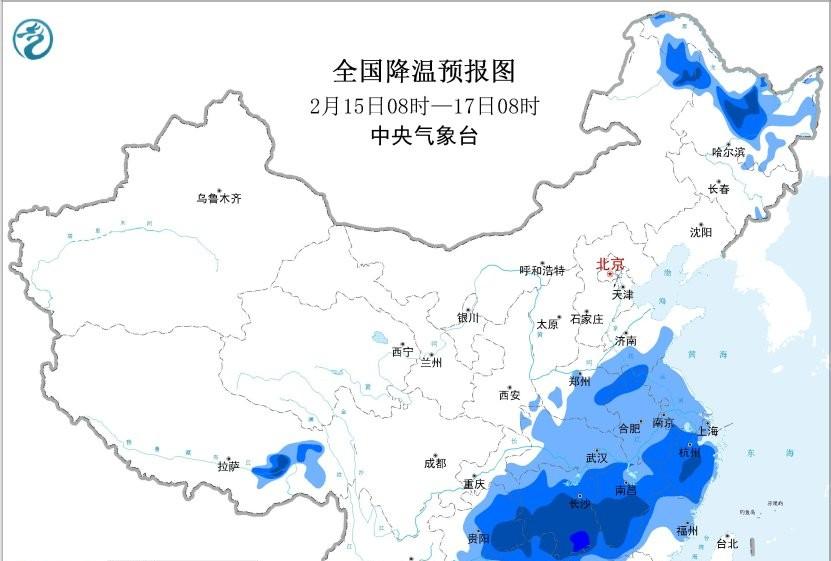 寒潮“深踩油门”！三天雨雪风雾齐上阵，局地降温超12℃  第2张