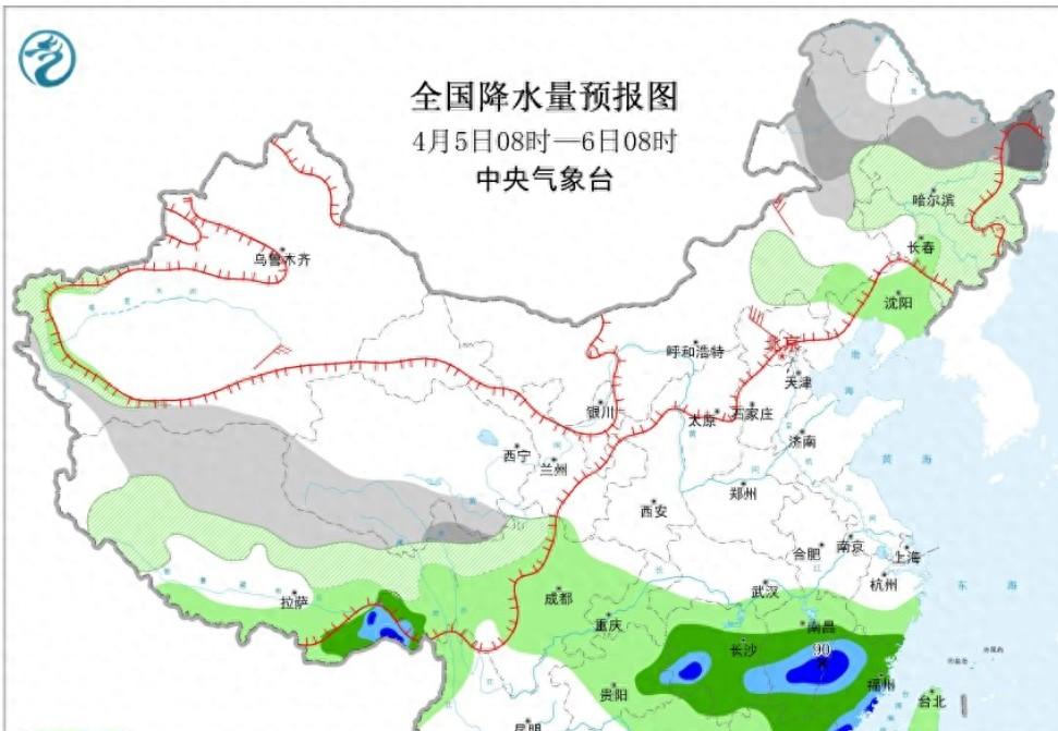 3天大范围强降雨登场，6日达巅峰，7省大雨4省暴雨，北方仍有暴雪  第1张